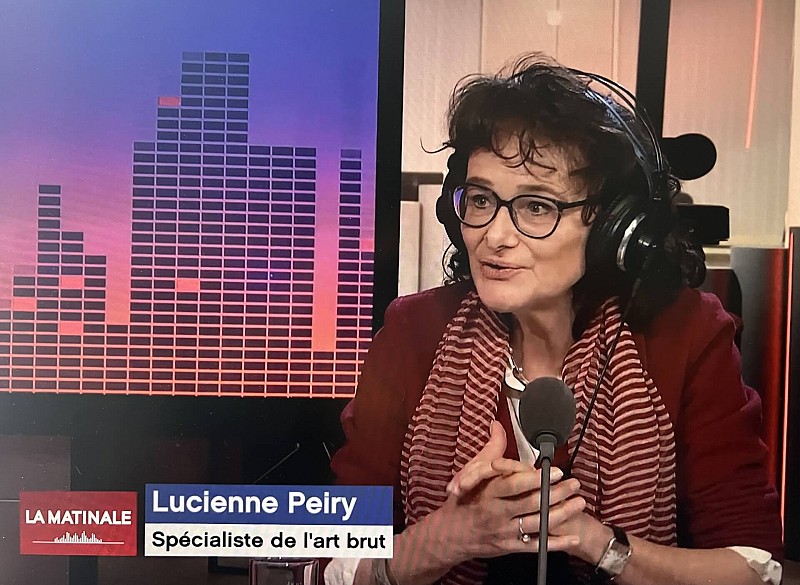 50 ans de la Collection de l&rsquo;Art Brut. Lucienne Peiry: «Invitée de la rédaction» sur La Première, RTS (Radio Télévion Suisse)